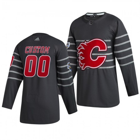 Camisola Calgary Flames Personalizado Cinza Adidas 2020 NHL All-Star Authentic - Homem